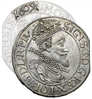Sigismund III Vasa, Ort Gdansk 1609 - B.RARE and BEAUTIFUL