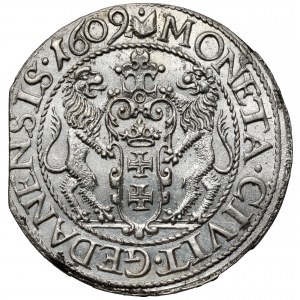 Zygmunt III Waza, Ort Gdańsk 1609 - B.RZADKI i PIĘKNY