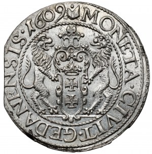 Zygmunt III Waza, Ort Gdańsk 1609 - B.RZADKI i PIĘKNY