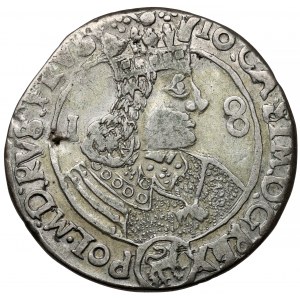 Jan II Kazimierz, Ort Lwów 1656 - z BŁĘDEM w tytulaturze