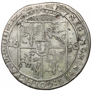 Jan II Kazimierz, Ort Lwów 1656 - z BŁĘDEM w tytulaturze
