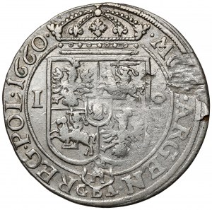 Jan II Kazimierz, Ort Lwów 1660 GBA - ostatni - RZADKOŚĆ