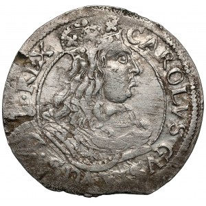 Karol X Gustaw, Ort Elbląg 1657 NH - bardzo rzadki
