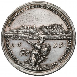 August II Mocny, Medal odzyskanie Kamieńca Podolskiego 1699