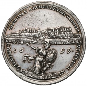 August II the Strong, Medal of the recapture of Kamieniec Podolski 1699