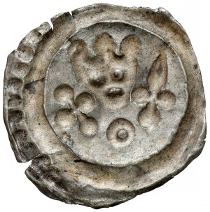 Kuyavia?, Brakteat - crowned head with insignia - rare