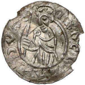 Czechy, Brzetysław I (1037-1055) Denar, Praga