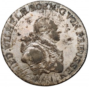 Prussia, Friedrich Wilhelm II, 1/3 thaler 1787-E, Königsberg