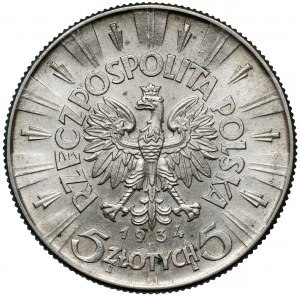 Piłsudski 5 złotych 1934 - urzędowy