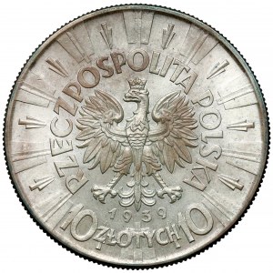 Piłsudski 10 złotych 1939