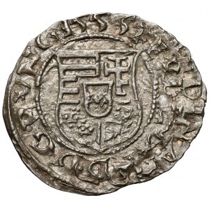 Węgry, Ferdynand I, Denar 1556 (?) KB