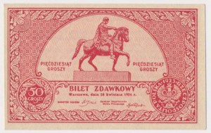 50 groszy 1924 - vzácne v tomto stave