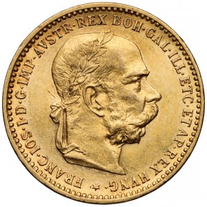 Austria, Franz Joseph I, 10 crowns 1905