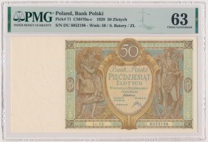 50 złotych 1929 - Ser.DU