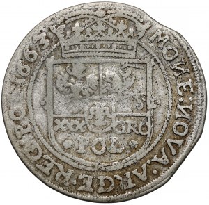 Ján II Kazimír, Tymf Ľvov 1663 - BEZ iniciálok