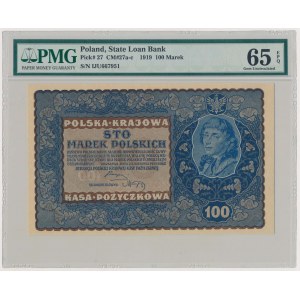 100 mkp 1919 - IJ Serja U (Mił.27c)