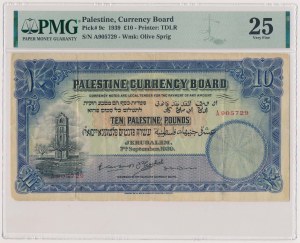 Palästina, 10 Pfund 1939