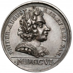August II Mocny, Medal Pokój w Altranstädt 1706