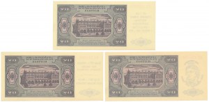 20 gold 1948 - with commemorative prints (3pcs)