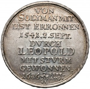 Autriche, Léopold Ier, Médaille 1686 - prise de la ville d'Ofen