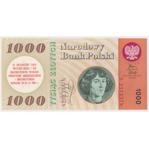 1.000 złotych 1965 - z nadukiem XX zjazd PTAiNu