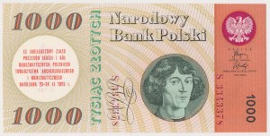 1,000 zloty 1965 - with naduk 20th PTAiN congress