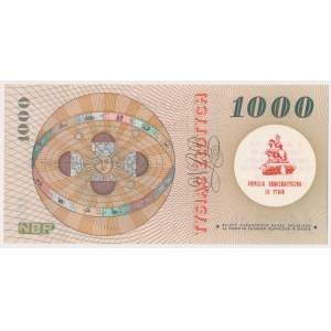 1.000 złotych 1965 - z nadukiem XX zjazd PTAiNu