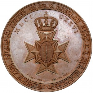 Slezsko, Vratislav, medaile o založení zednářské lóže 1826