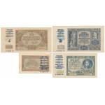 Banknoty okupacji z nadrukami 1986 - Powstanie Warszawskie (4szt)