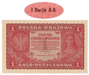 1 mkp 1919 - 1st Series AA (Mił.23b)