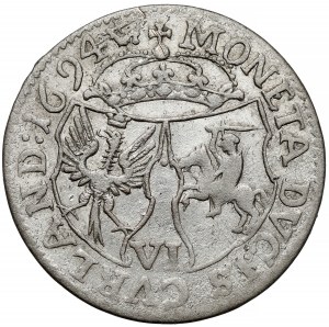 Kurlandia, Fryderyk Kazimierz Kettler, Szóstak Mitawa 1694