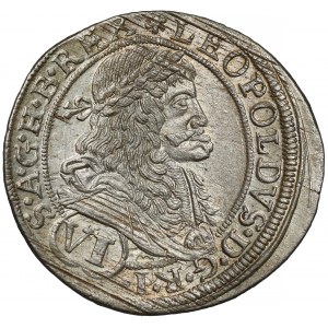 Węgry, Leopold I, 6 krajcarów 1676, Bratysława