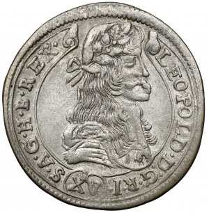 Ungarn, Leopold I., 15 krajcars 1680 KB, Kremnica