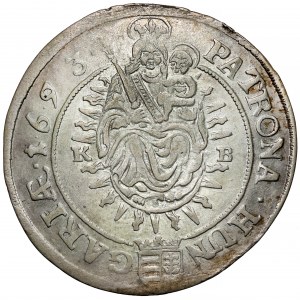 Węgry, Leopold I, 15 krajcarów 1693 KB, Kremnica