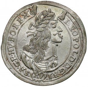 Hongrie, Léopold Ier, 15 krajcars 1665 KB, Kremnica