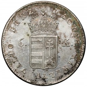 Ungarn, 6 krajcars 1849 NB, Nagybanya