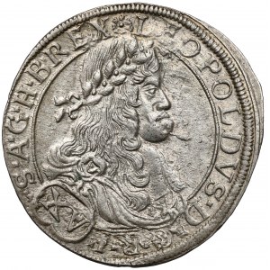 Austria, Leopold I, 15 krajcarów 1664 CA, Wiedeń