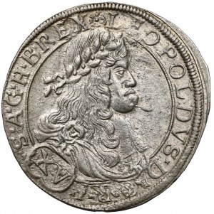 Autriche, Léopold Ier, 15 krajcars 1664 CA, Vienne