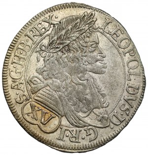 Austria, Leopoldo I, 15 krajcars 1685 VB-W, Mainz
