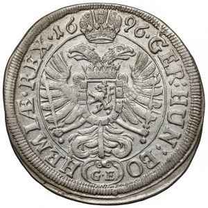 Czechy, Leopold I, 15 krajcarów 1696 GE, Praga
