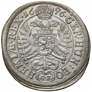 Bohemia, Leopold I, 15 krajcars 1696 GE, Prague