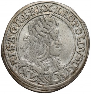 Rakúsko, Leopold I, 15 krajcars 1661 CA, Viedeň
