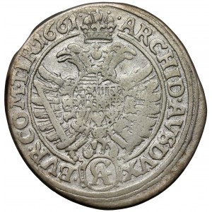 Austria, Leopold I, 15 krajcarów 1661 CA, Wiedeń