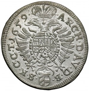 Austria, Leopoldo I, 15 krajcars 1659, Vienna