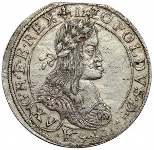 Austria, Leopoldo I, 15 krajcars 1663 CA, Vienna