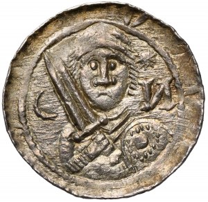 Ladislaus II the Exile, Denarius - Prince and Bishop