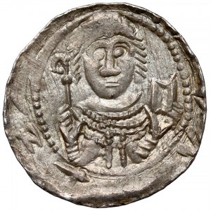 Władysław II Wygnaniec, Denar - Książę i Biskup - leżące E *