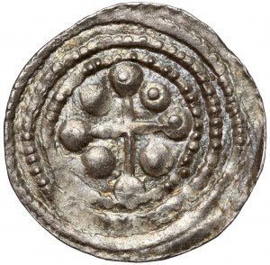 Boleslaw III the Wry-mouthed, Denarius - Fight with the Dragon - star