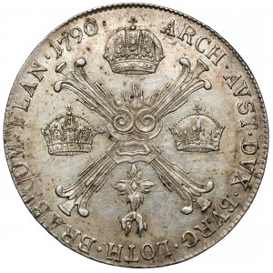 Niderlandy austriackie, Józef II, 1/4 talara 1790-A, Wiedeń