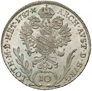 Autriche, Joseph II, 10 krajcars 1787-A, Vienne